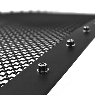 2011-2016 Ford F-250/350/450/550 Rivet Black Steel Mesh Grille Center Insert