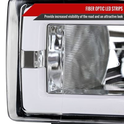 1994-2001 Dodge RAM 1500/ RAM 2500/3500 Dual LED Bar Factory Headlights Chrome