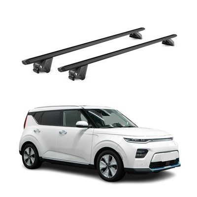 2020-2023 Kia Soul EV Roof Rack Cross Bars Black Luggage Carrier 2 Pcs
