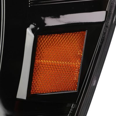 2006-2008 Dodge RAM 1500/ 06-2009 2500 3500 LED Projector Headlights Jet Black