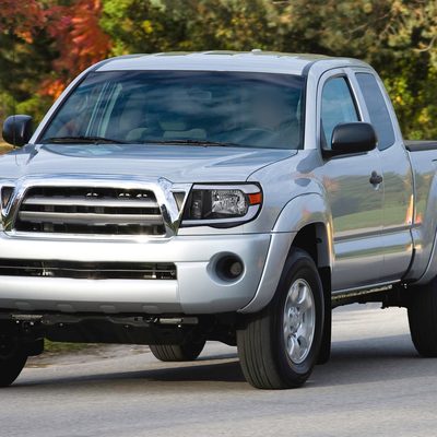 2005-2011 Toyota Tacoma LED Bar Factory Style Headlights Matte Black/Clear