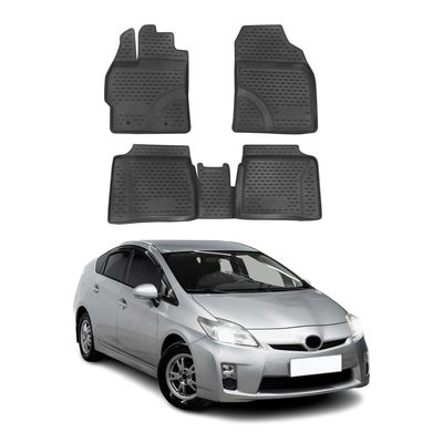 2010-2015 Toyota Prius XW30 Floor Mats Liners Full Set All Weather Black