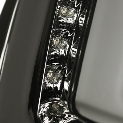 2011-2013 Ford Fiesta Hatchback LED Tail Lights Chrome Housing/Smoke Lens