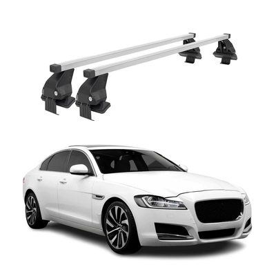 2016-2019 Jaguar XF Sedan Roof Rack Cross Bars Silver