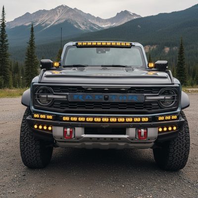 Bronco Raptor Light Bar Extensions | 2022+ Ford