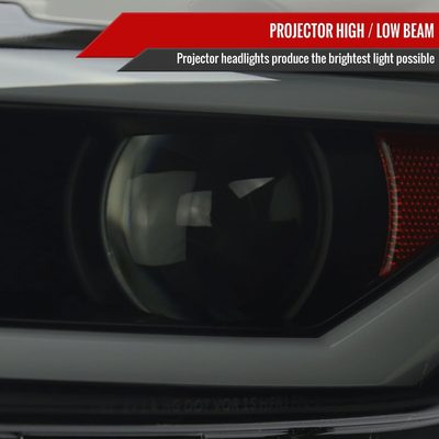 2015-2017 Ford Mustang/2018-2020 Shelby HID/Xenon LED Signal Headlights Smoke