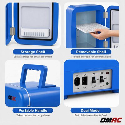 4L Portable Cooler and Warmer Car Refrigerator Outdoor 12V Mini Camping Fridge