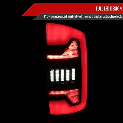 2002-2006 Dodge RAM 1500/2500/3500 White LED Bar Tail Lights Matte Black/Clear