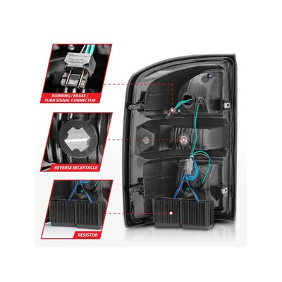 Anzo Smoked Black LED Tail Lights 311398