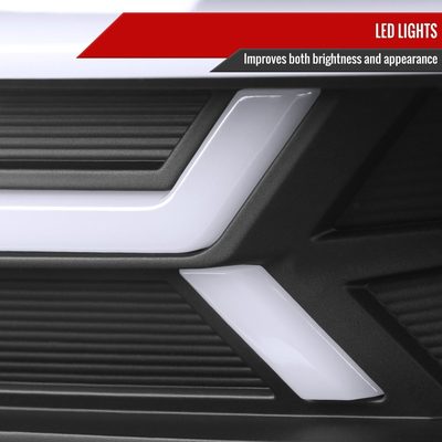 2014-2015 Chevy Camaro LED Projector Headlights Turn Signal Lights Matte Black