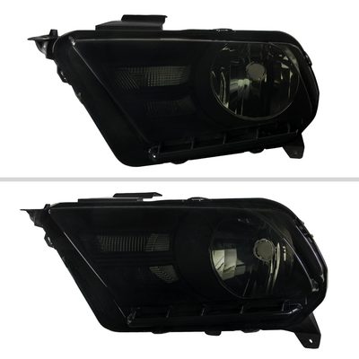 2010-2014 Ford Mustang Factory Style Headlights Black Housing/Smoke Lens