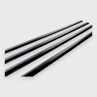 2014-2025 Chevrolet Silverado 1500 Side Door Molding Trim Set Gloss Black 4Pcs ABS Plastic