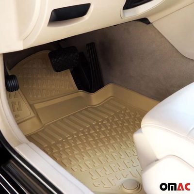 2019-2026 Toyota Corolla Sedan Floor Mats Liners Full Set All Weather Beige