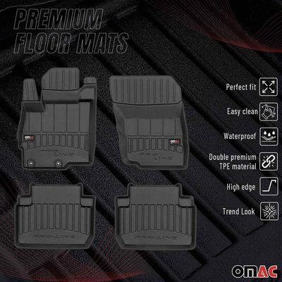 2018-2024 Mitsubishi Eclipse Cross Premium Floor Mats Liners Full Set All Weather Heavy Duty