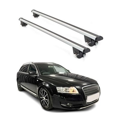 2005-2011 Audi A6 Allroad Roof Rack Cross Bars Silver