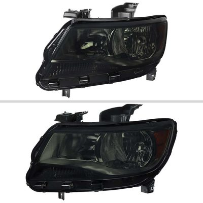 For Chevrolet Colorado 2015-2022 Factory Headlights Chrome Housing Smoked Lens