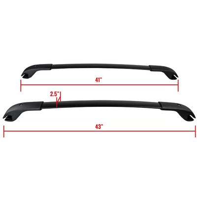 2010-2017 Subaru Impreza Sport/XV Crosstrek Black Alu Roof Rack Cross Bars