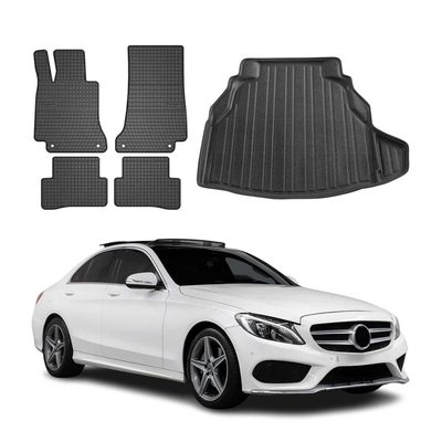 2015-2021 Mercedes C Class W205 Floor Mats & Cargo Liner Full Set All Weather
