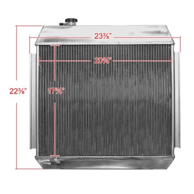 1955-1957 Chevrolet Bel Air Del Ray V8 MT Alu 3-Row Performance Radiator