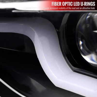 2012-2015 BMW F30 3 Series Sedan Dual LED Headlights LED Signal Jet Black