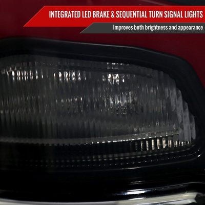 2013-2018 RAM 1500/2500/3500 Signal LED Tail Lights Matt Black/Smoke