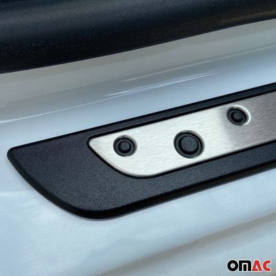 Dodge Journey Door Sill Scuff Plate Scratch Protector Stainless Steel Silver 4 Pcs