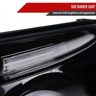 2003-2005 Toyota 4Runner Dual Halo Projector Headlights Glossy Black/Smoke
