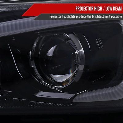 2011-2013 Scion tC LED Bar Projector Headlights LED Turn Signal Lights Black