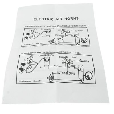 Red Air Horn x2 with Compressor