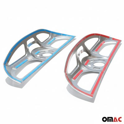 2014-2019 RAM ProMaster City Trunk Tail Light Trim Frame Chrome Silver 2Pcs