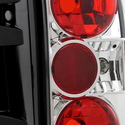 1996-2004 Nisssan Pathfinder/ Infiniti QX4 Tail Lights Chrome/Clear Lens