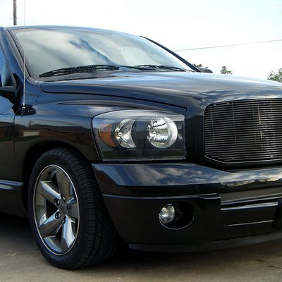 2006-2008 Dodge RAM 1500/ 06-2009 RAM 2500 3500 Factory Crystal Headlights Black