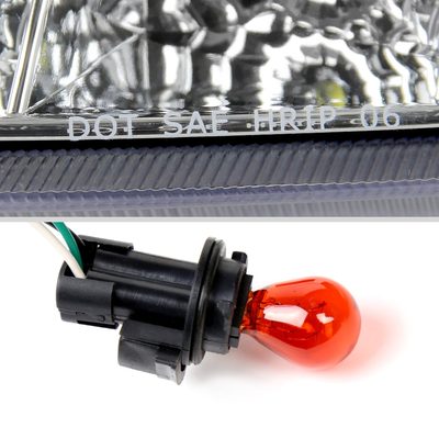 2006-2009 Nissan 350Z SMD LED Light Strip Projector Headlights Chrome/Clear