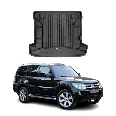 2007-2021 Mitsubishi Pajero Premium Cargo Liner Trunk Mat All Weather Heavy Duty Black