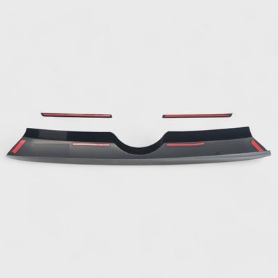 2010-2024 Toyota 4Runner Grille Overlay Gloss Black 3Pcs ABS Plastic