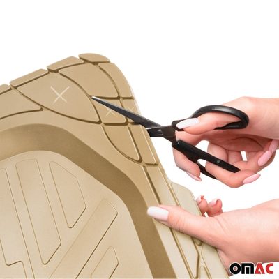 OMAC Floor Mats & Cargo Liners Universal for Cars SUV Beige
