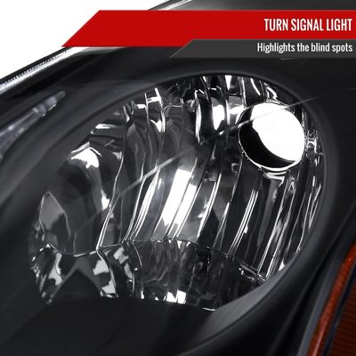 2010-2012 Nissan Altima Sedan Factory Style Headlights Matte Black/Clear Lens