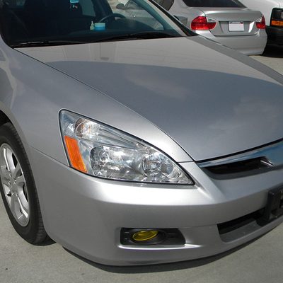 2006-2007 Honda Accord Sedan H11 Fog Lights Kit Chrome Housing/Yellow Lens