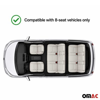2011-2020 Toyota Sienna 3.gen 8 Seats Floor Mats Liners Full Set All Weather Black