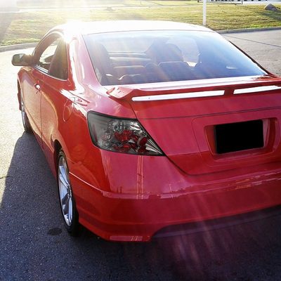 2006-2011 Honda Civic Coupe Tail Lights Chrome Housing/Smoke Lens