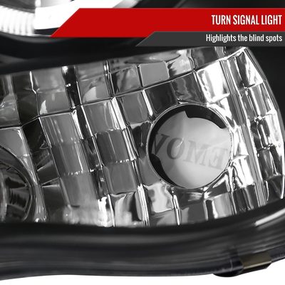 2002-2005 Dodge RAM 1500/ RAM 2500 3500 Dual Halo Headlights Matte Black