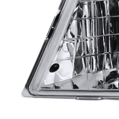 1998-2000 Ford Ranger Factory Style Crystal Headlights Chrome/Clear Lens