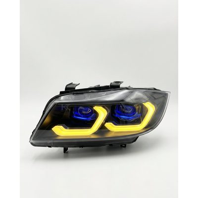 BMW 3 Series E90 LED Headlight Assembly with Dual-Color DRL 2005 - 2012