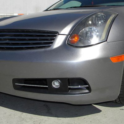 2003-2005 Infiniti G35 Coupe H3 Fog Lights Kit Chrome Housing/Clear Lens
