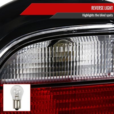 1992-1998 BMW E36 3 Series Coupe/Convertible Tail Lights Chrome/Red Clear Lens