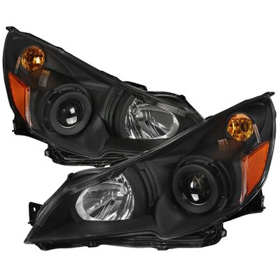 2010-2014 Subaru Legacy/Outback Projector Headlights Matte Black/Clear Lens