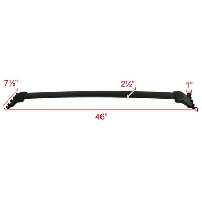 2009-2015 Honda Pilot Aluminum Roof Rack Cross Bars Black
