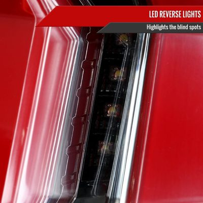 2010-2012 Ford Mustang Sequential LED Tail Lights Jet Black/Clear Lens