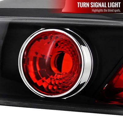 1994-2001 Acura Integra Hatchback Tail Lights Matte Black Housing/Clear Lens