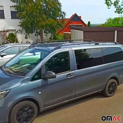 Roof Rails for Ford Transit Connect I 2010-2013 L1 SWB Black Aluminium 2Pcs